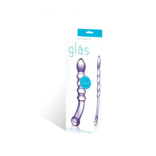 Load image into Gallery viewer, Glas Purple Rain 11.5 Inch Ribbed Dildo - Angelsandsinners