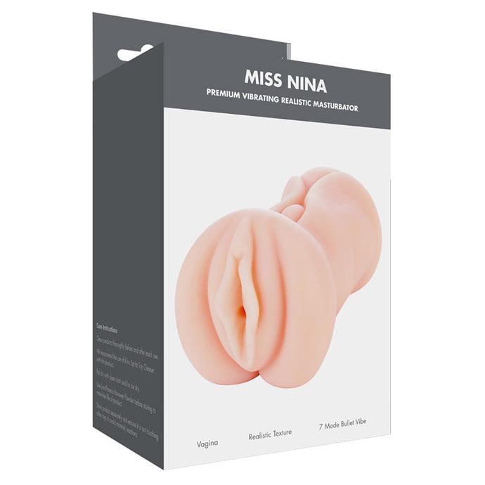 Linx Miss Nina Premium Vibrating Realistic Masturbator Flesh Os - Angelsandsinners