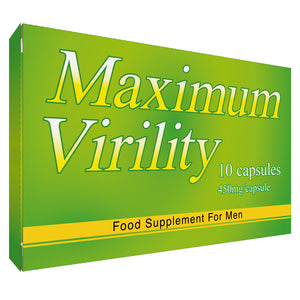 Maximum Virility Maximum Virility Food Supplement 10 Pack Green OS - Angelsandsinners