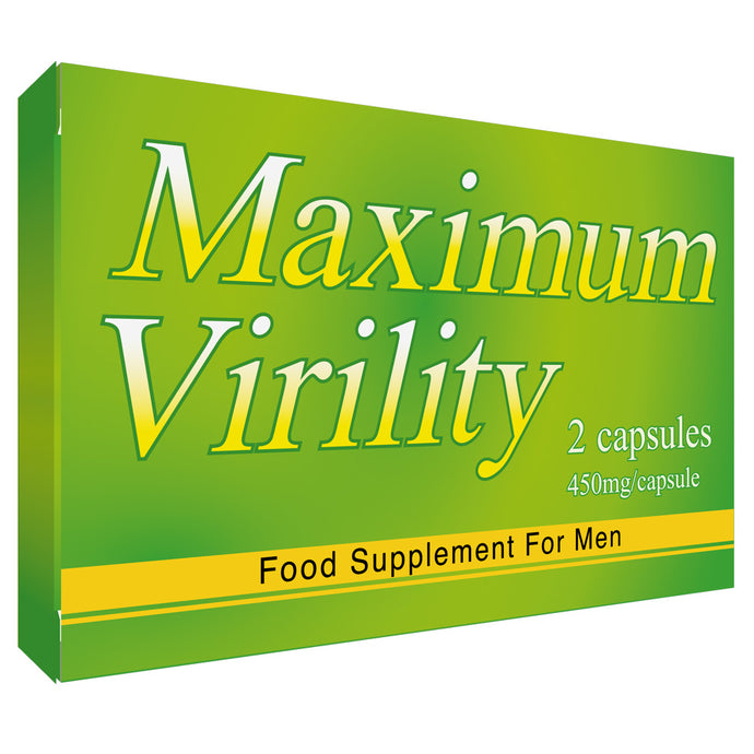Maximum Virility Maximum Virility Food Supplement 2 Pack Green OS - Angelsandsinners