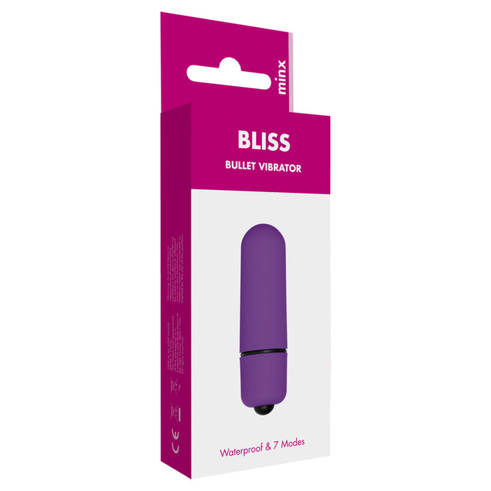 Minx Bliss 7 Mode Mini Bullet Vibrator Purple - Angelsandsinners