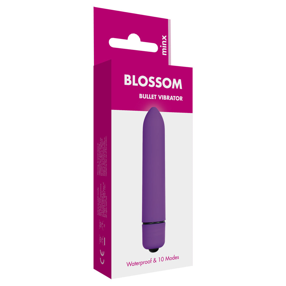Minx Blossom 10 Mode Bullet Vibrator Purple - Angelsandsinners