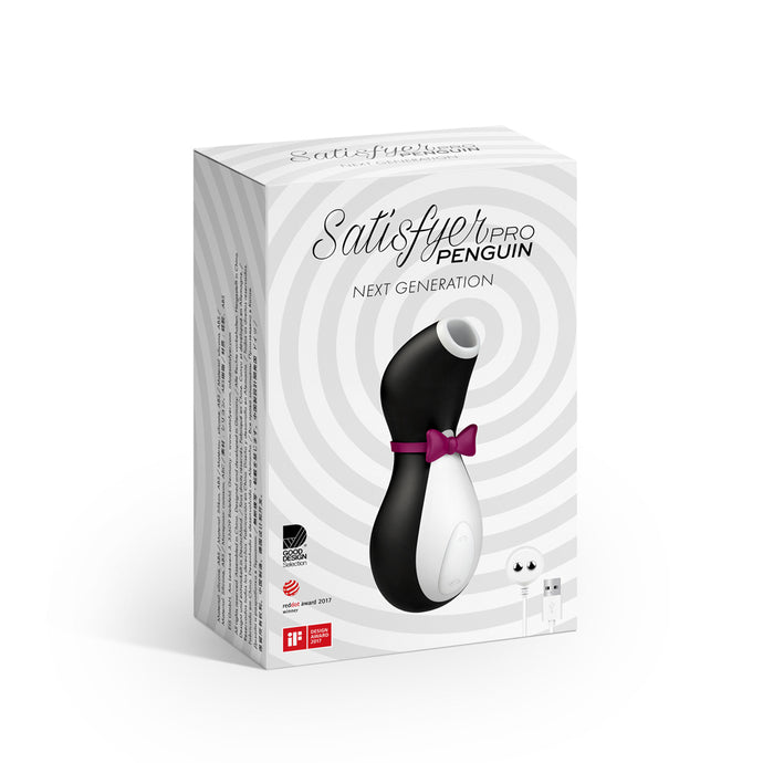 Satisfyer Penguin Vibrator Black/White - Angelsandsinners