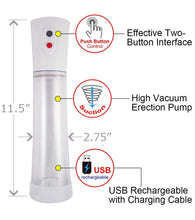 Load image into Gallery viewer, XXL MALE AUTOMATIC USB RECHARGEABLE HIGH VACUUM ELECTRIC PENIS PUMP ENLARGER - Angelsandsinners