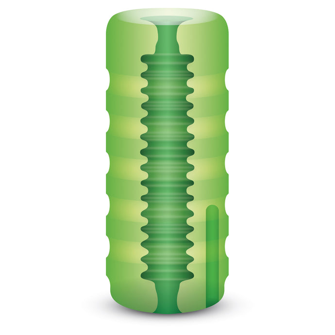 Zolo Original Squeezable Vibrating Stroker Vibrating Stroker Green Os - Angelsandsinners