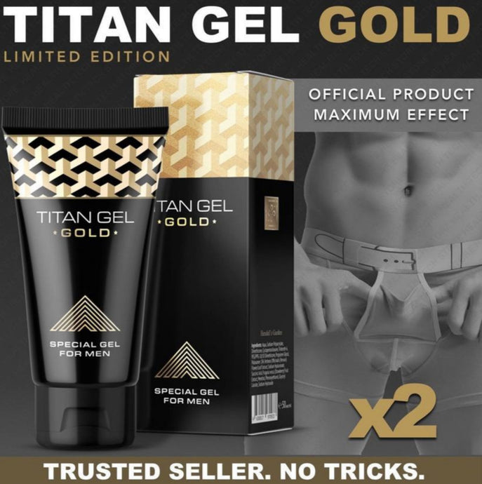 2 X Titan Gold Special Caring Gel for Men 50 ml - Angelsandsinners