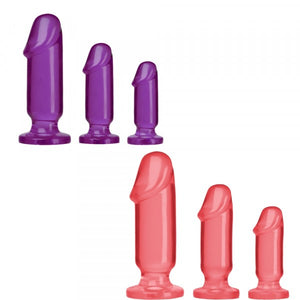 Doc Johnson Crystal Jellies Anal Starter Kit Anal Butt Plugs - Angelsandsinners