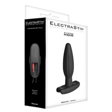 Load image into Gallery viewer, ElectraStim Silicone Noir Rocker Butt Plug - Small - Angelsandsinners